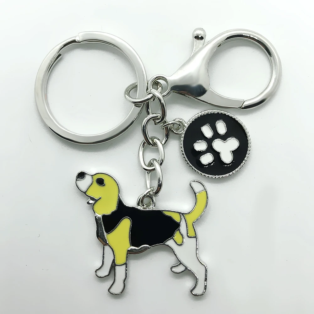Hot popular family pet dog jewelry key chain enamel craft beagle pendant metal | Украшения и аксессуары