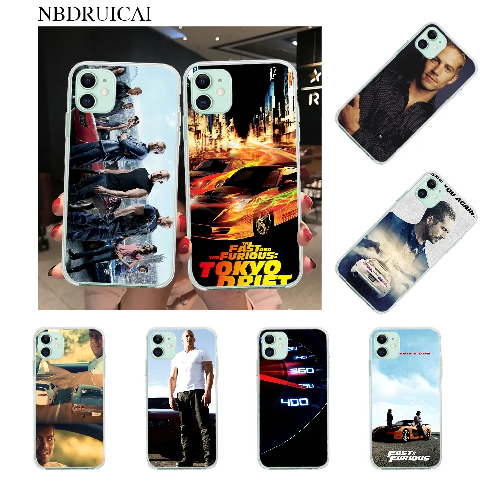 Nbдруикай Пол Уокер Форсаж DIY Печать чехол для телефона iPhone 11 pro XS MAX 8 7 6 6S Plus X 5S SE XR