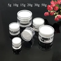 10pcs 5g 10g 15g 20g 30g 50g gloden black acrylic empty bottles jars new style top grade eye gel cosmetic cream containers