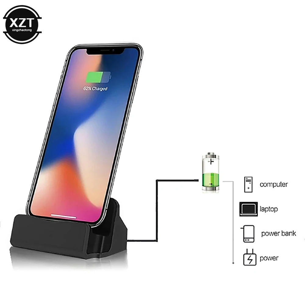 Док-станция 2 в 1 с USB-кабелем для передачи данных и зарядки телефонов | Мобильные