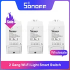 Itead Sonoff Dual R2 2 Gang Wifi светильник Smart Switch Time Schedule Smart Scene с помощью eWeLink работает с Alexa Google Home IFTTT