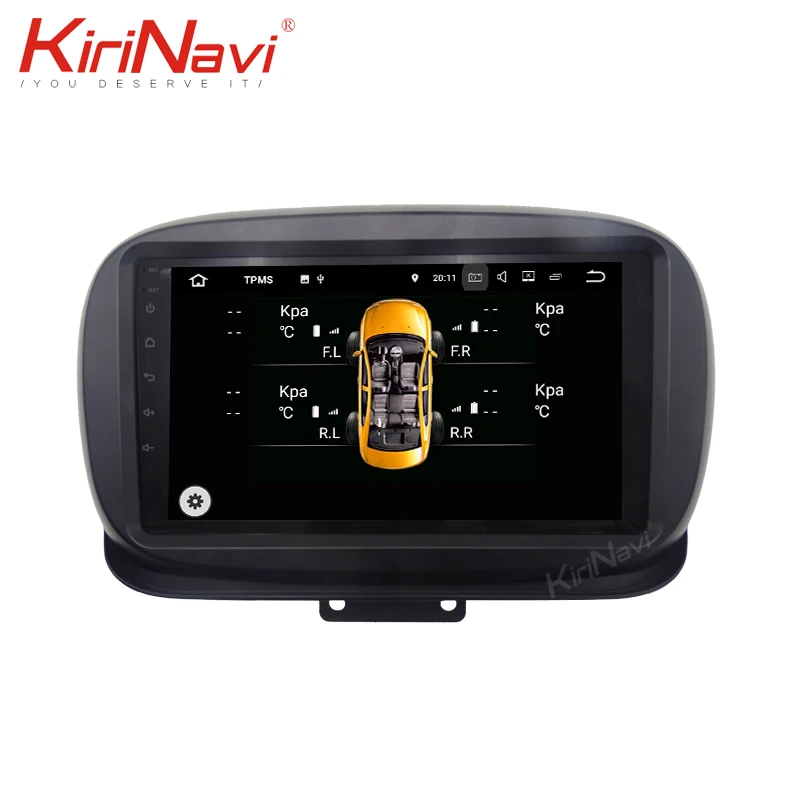 Kirinavi Android 9,0 4+ 64 GB/8 GB/core " мультимедийный автомобильный DVD плеер для Fiat 500X помощи при парковке головное устройство авто радио навигации gps