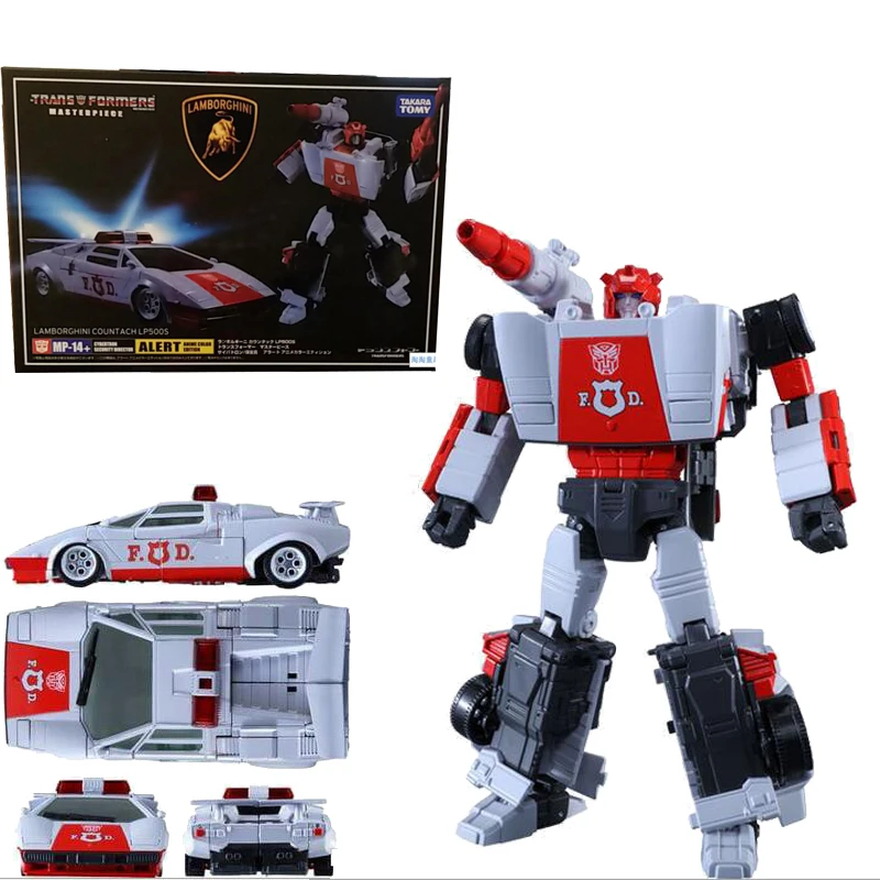 

Hasbro преобразование 18 см ко MP14 + красный оповещения с принтом трансформера-автобота автомобиля металлические части фигурка трансформер Робо...