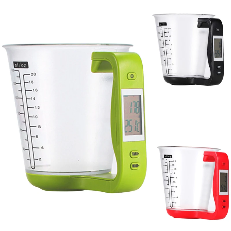 

Электронные весы, измерительный стакан, кухонные весы, цифровой стакан, инструмент, ЖК-дисплей, измерение температуры