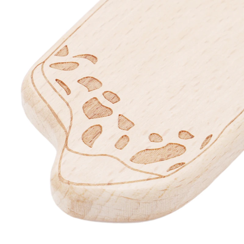 Baby Teeth Unfinished DIY Wooden Charms Organic Nursing Infant Popsicles Design Teether Pendant | Мать и ребенок