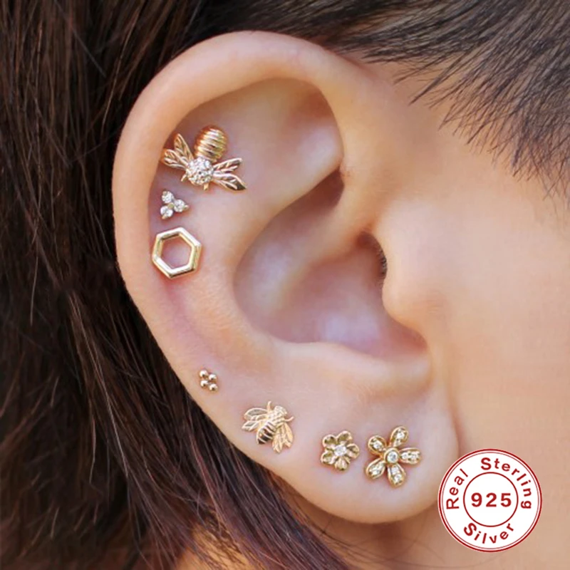 ROXI Глянцевая маленькие серьги-гвоздики для женщин ювелирные изделия глаз броши в