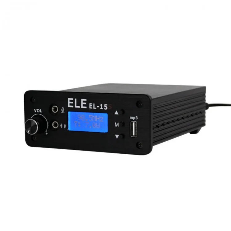 

EL-15S 76 ~ 108MHz 15W FM вещательный передатчик усилитель звука стерео динамик с антенной