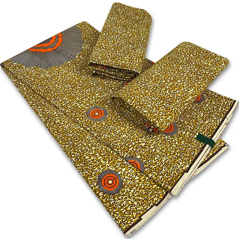 2021 оригинальная восковая ткань с Африканским принтом для свадебного платья