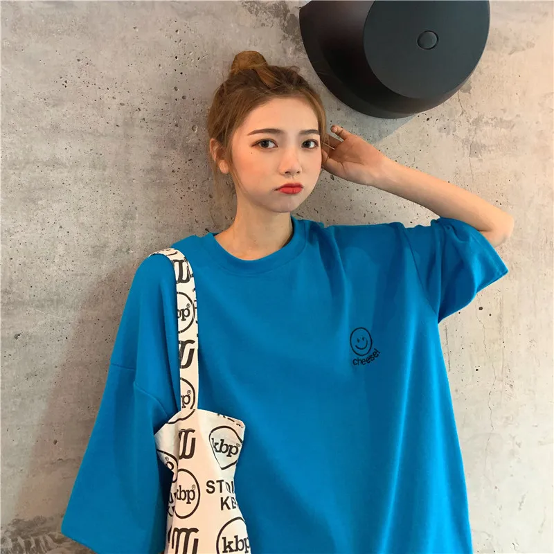 2020 женская футболка с коротким рукавом белая летняя верхняя одежда свободная