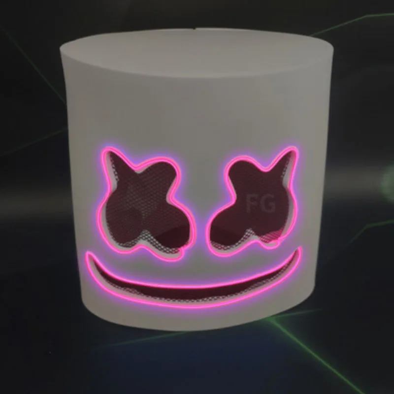 

Fashion New Party Festival Carnival Candy el Glowing Headgear Funny Head Shield Mask