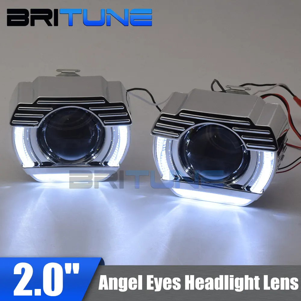 Автомобильный объектив Britune Angel Eyes Модернизированный проектор би ксенон 2 0 ''