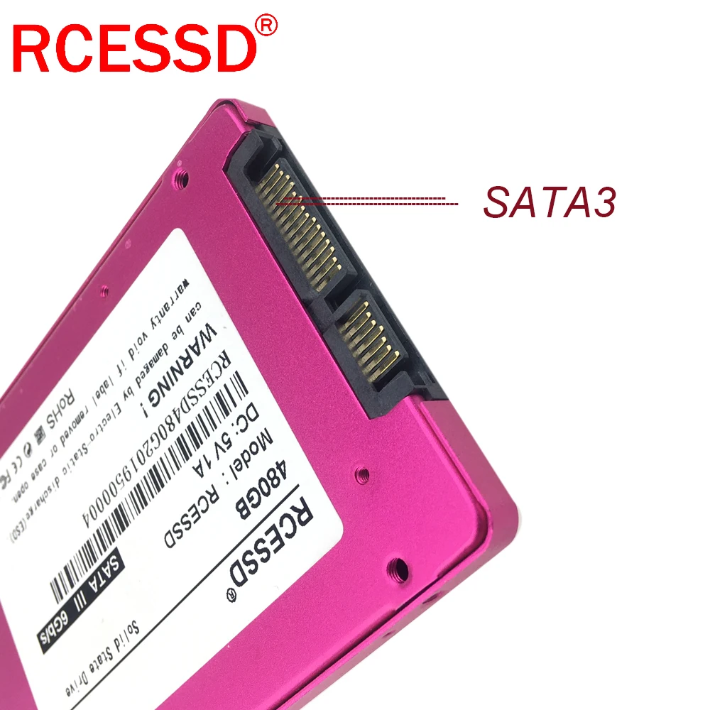 RCESSD металлический корпус жесткий диск 128 ГБ внутренний SSD 240 для ноутбука 480 960 SATA 2 5