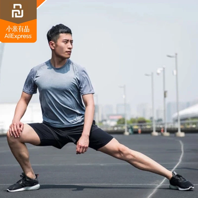 

Мужские быстросохнущие спортивные брюки Xiaomi qihao, новинка 2018, облегающие брюки, комбинированные шорты, однослойные шорты mn