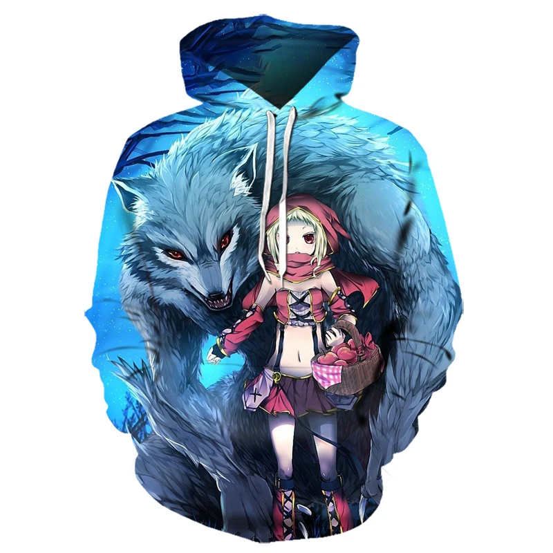 

Large Size Fashion Men Wolf Animal 3D Printed Hooded Hoodies Men Women Wolf Design Sweatshirts 3D Harajuku Clothes