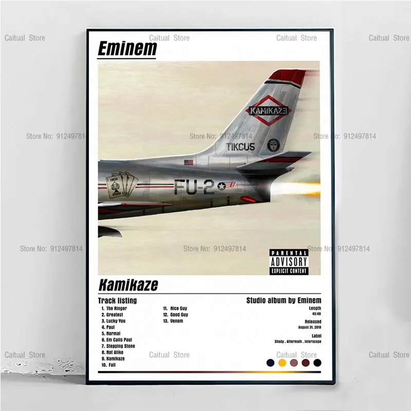 C144 Eminem The Show Be KILLING музыкальный альбом со звездами Картина на холсте плакаты