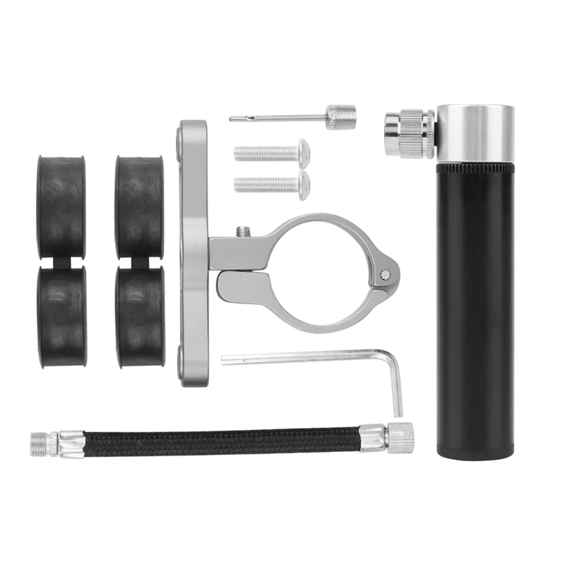 

Small Aluminum Alloy Pump Portable Mini Basketball Beauty and French Mouth Inflatable Tube