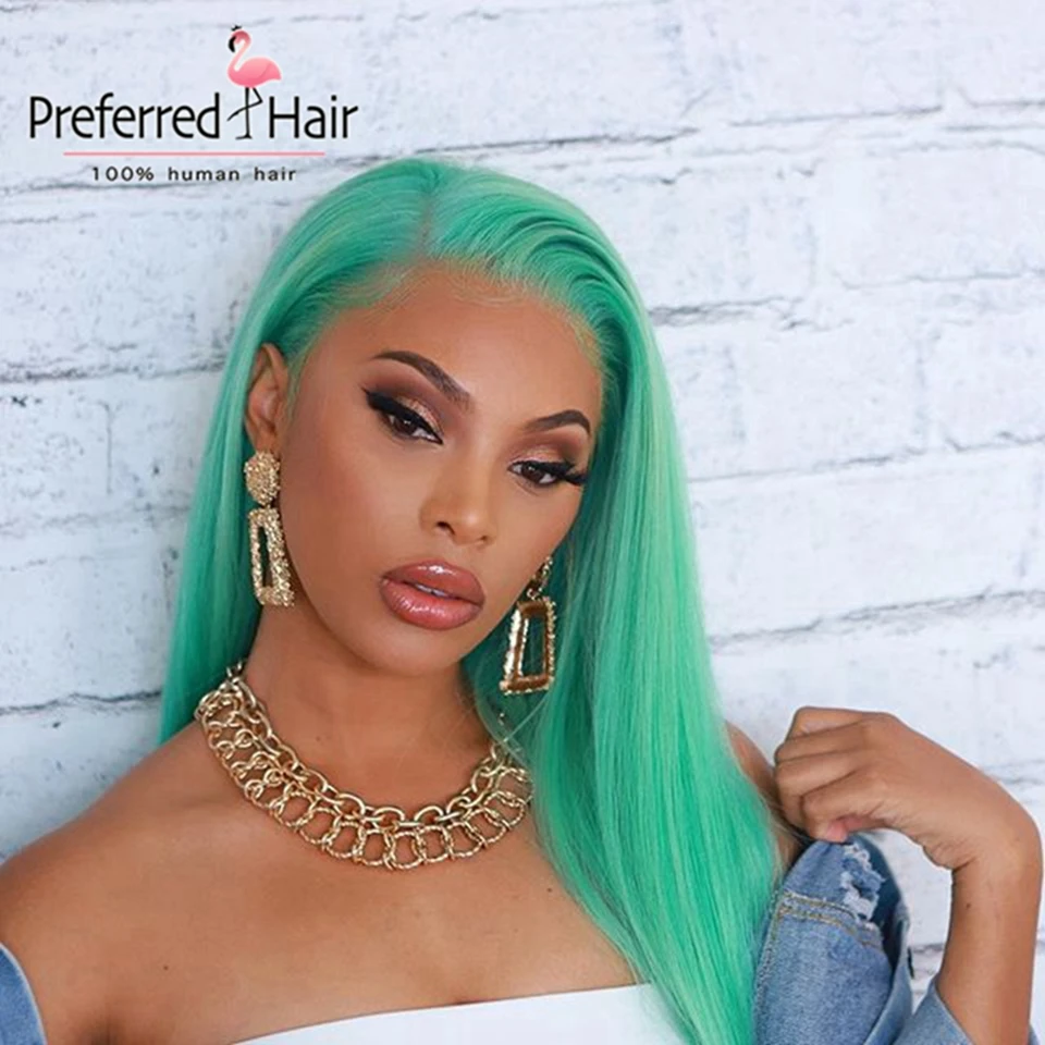Предпочтительный бразильский Remy Glueless человеческие волосы парик 13x6 прямой кружевной передний парик предварительно выщипанные прозрачные кружевные парики для черных женщин