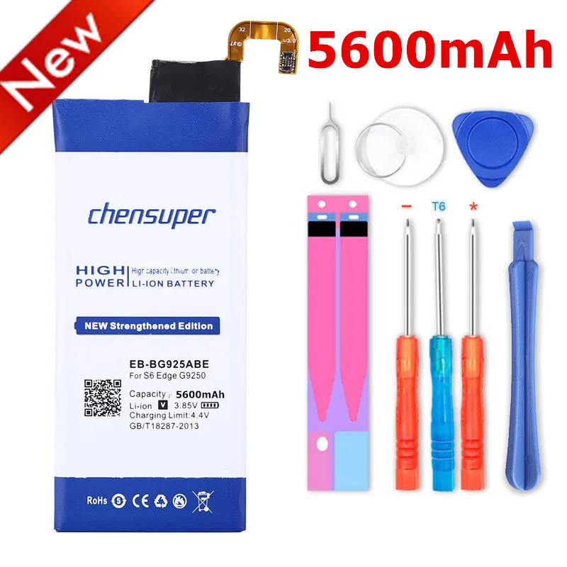 

Аккумулятор chensuper EB-BG925ABE 5600 мА · ч для Samsung GALAXY S6 Edge, G9250, G925F, G925FQ, G925S, S6 Edge