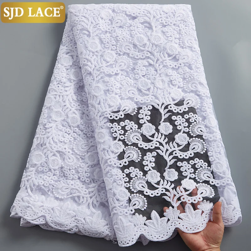 

SJD LACE Royal Blue Soft Milk Silk 2021High Quality African Lace Fabric With Sequins French Mesh Lace Fabric For Party Sew A2376