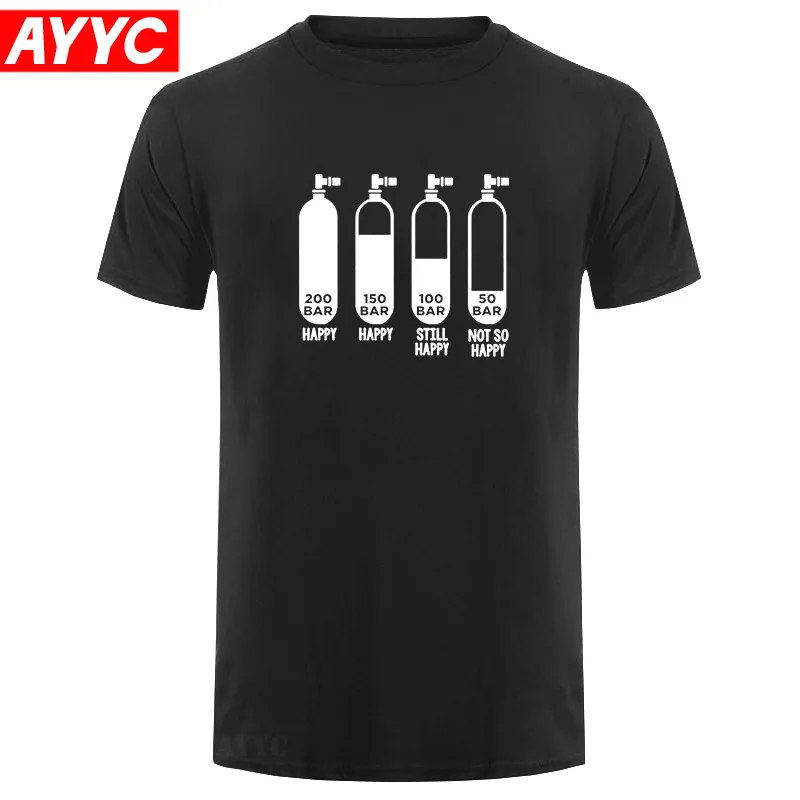 

Забавные мужские футболки AYYCDiver 200 Bar, летние хлопковые уличные Топы в стиле Харадзюку с коротким рукавом и круглым вырезом, топы большого ра...
