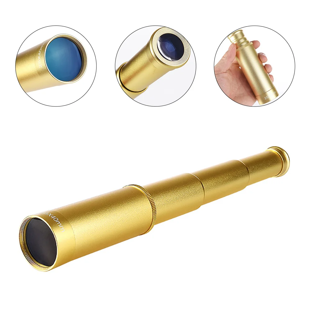 

25x40 Telescopic Telescope Single-Tube Telescope Kids Pirate Monocular Telescope