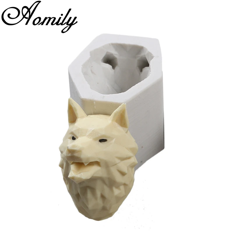 3D форма для торта Amoliy с волчьей головкой помадки и инструменты украшения тортов
