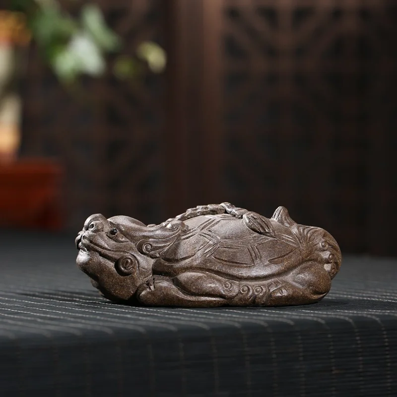Скульптура для домашних питомцев ручной работы с монетами и черепашками|Фигурки