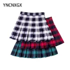 Юбка женская плиссированная, с высокой талией, для танцев