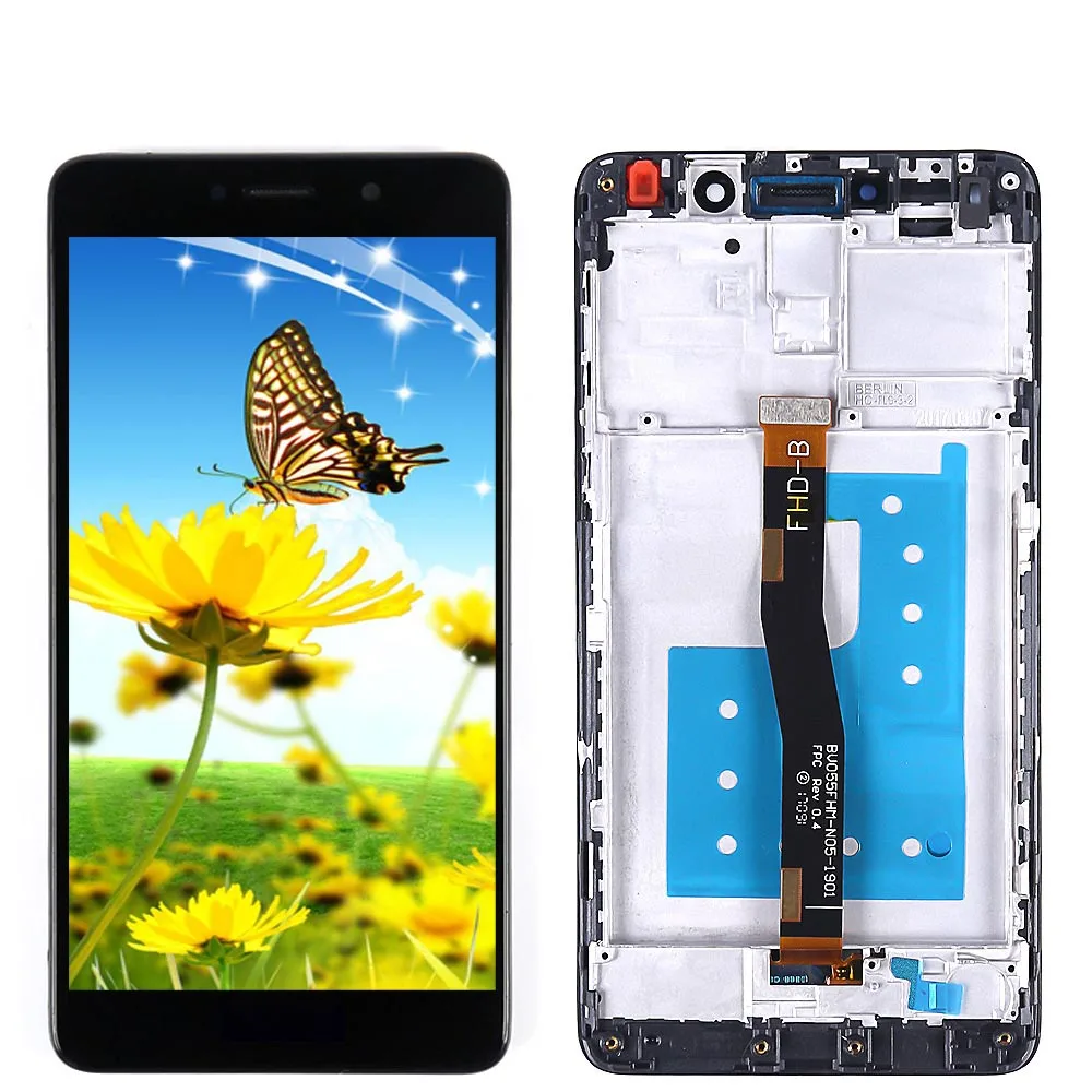 5 дюймов ЖК-дисплей для Huawei Честь 6X/Чехол-книжка MATE 9 lite GR5 2017 сенсорный экран