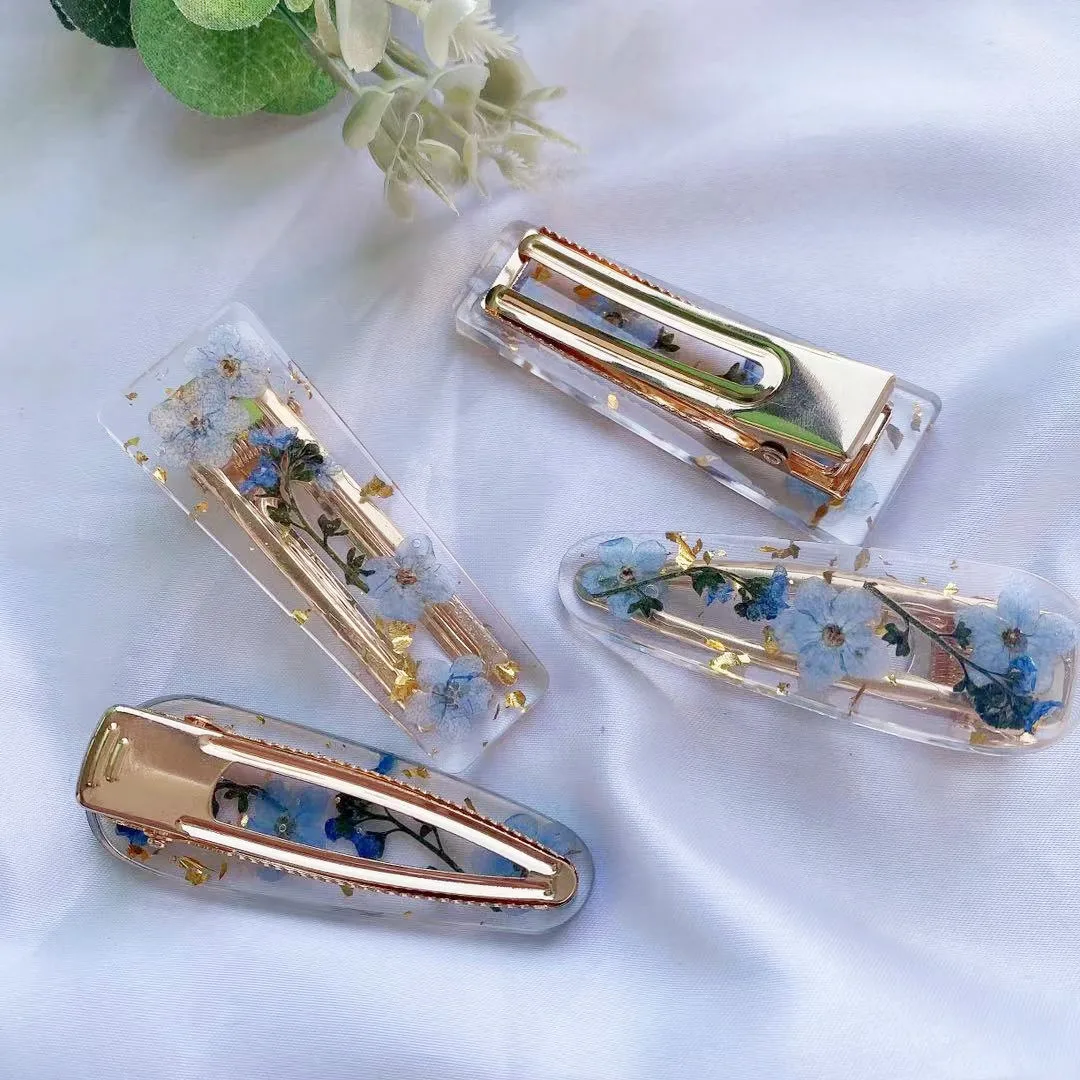 

Заколка для волос Myosotis ручной работы заколка для волос с кристаллами 1 шт./компл. зажим для волос в виде сухих цветов для женщин и девушек Еже...