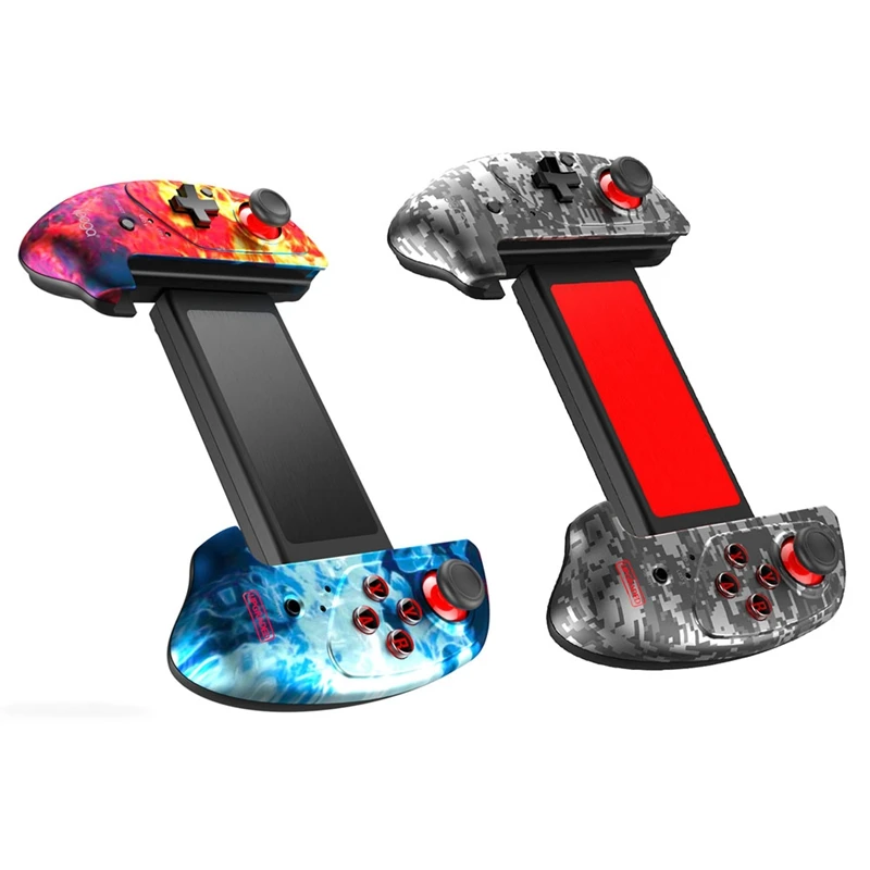 

IPEGA 2 комплекта Bluetooth беспроводной геймпад Телескопический телефон PUBG игровой контроллер для NS Switch, красный + синий и Камуфляжный серый
