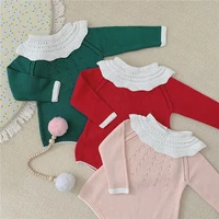 baby girl autumn winter knit bodysuit fashion baby girl clothes toddler fall outfit long sleeve sweater playsuit european style