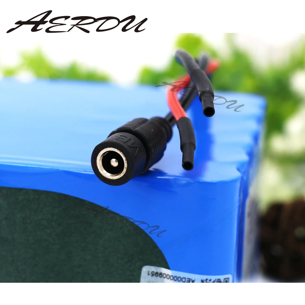 

AERDU 3S12P 12V 30Ah 11.1V 12.6V High Power Rechargeable lithium-ion battery pack with 60A BMS For 700watt device eg. inverter