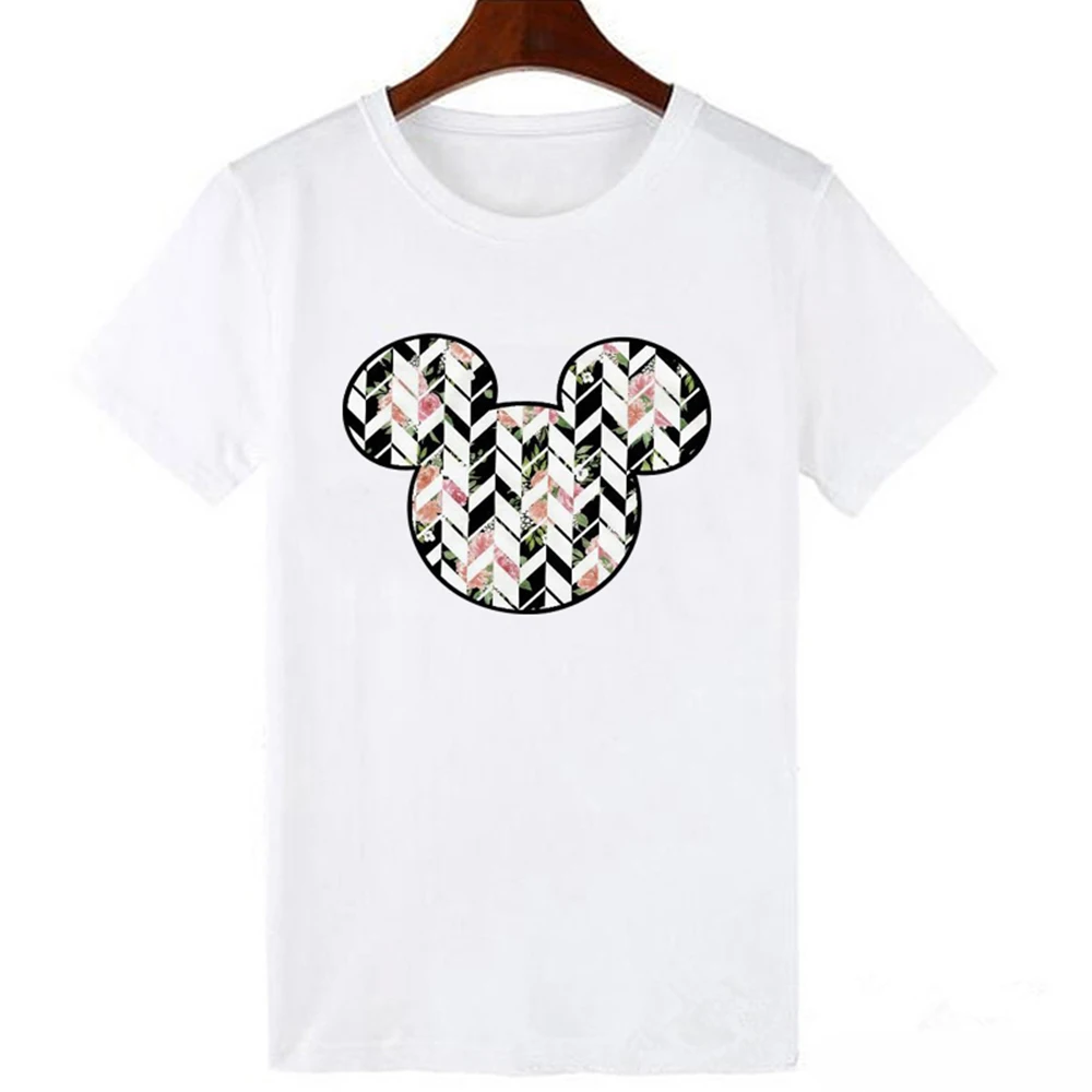 Футболка с Микки Маусом женские футболки летние топы графикой изображением