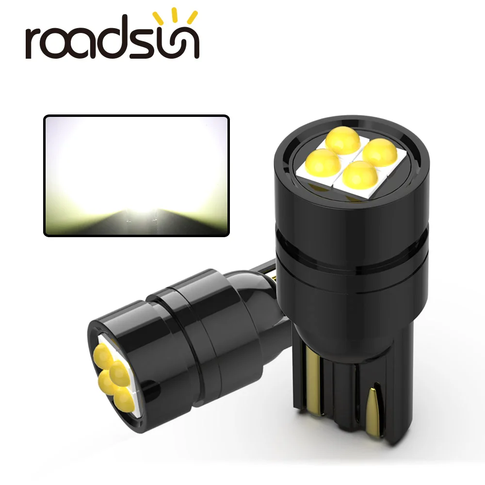 

2 шт., Автомобильные светодиодные лампы T10 W5W 194 168 3030 SMD 12 В
