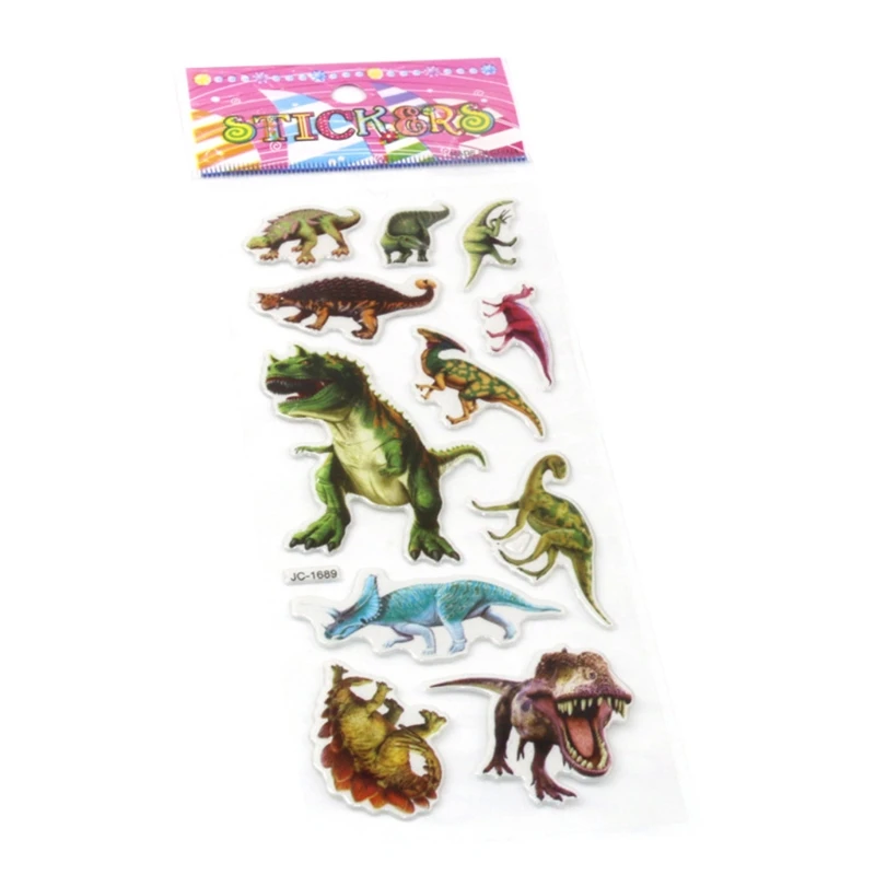 

Dinosaur Puffy Stickers 20Sheets Eco-Friendly Education Reusable Sticker Self-Adhesive Kid’s Room Stationery Decoration