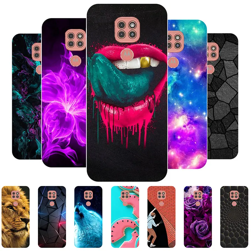 

Phone Case For Moto G9 Play Case Bumper Silicon Cover For Motorola Moto G9 Play Soft Paint Case for Motorola G9 Play G9Play Capa