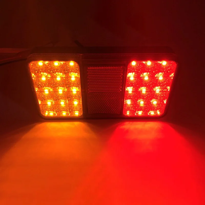 

2PCS 12V 24LED Tail Light Taillight Turn Signal Indicator Stop Lamp Rear Brake Light for Car Truck Trailer Caravan