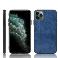 for iphone 11 pro max se 2020 x xs max xr 7 8 plus cowhide texture case with suture soft edge pu leather