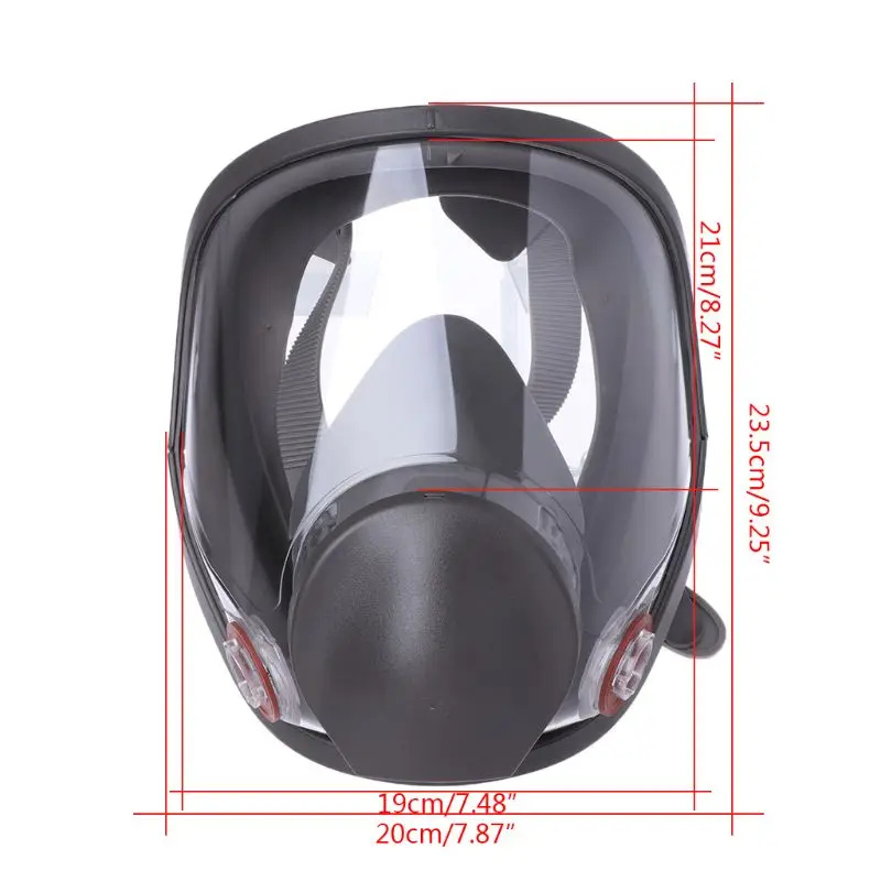 

Full Face Facepiece Respirator Kit Painting Spraying Dust Silicone Gas Mask