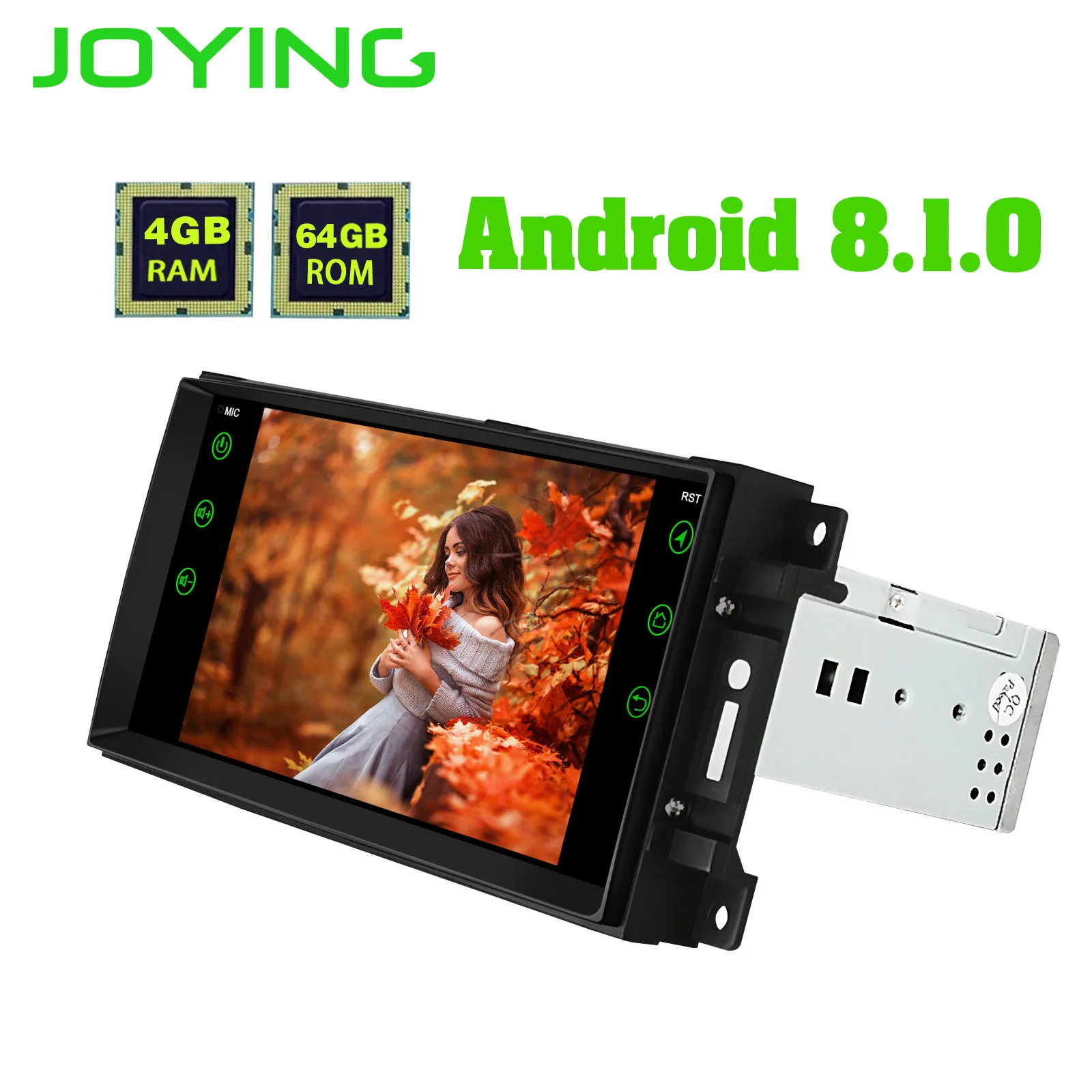 Android 8 1 автомобильный Радио стерео плеер 4 Гб + 64 ГБ с DSP для Jeep Octa Core 1024*600 поддержка