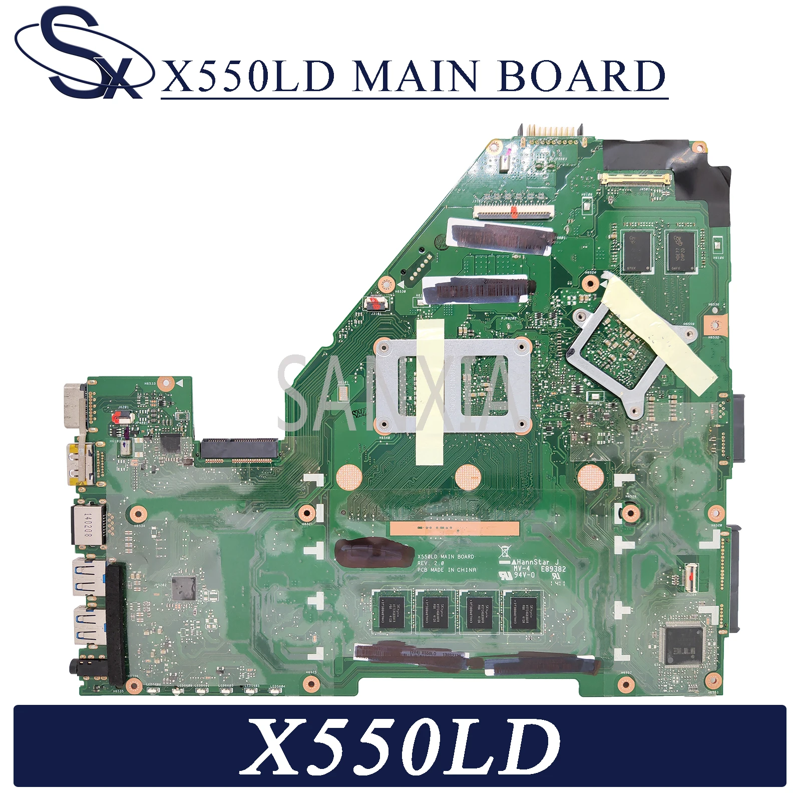 KEFU X550LD материнская плата для ноутбука ASUS VivoBook X550LC X550LN X550L DDR3L 4GB RAM I3 4010U GT820M