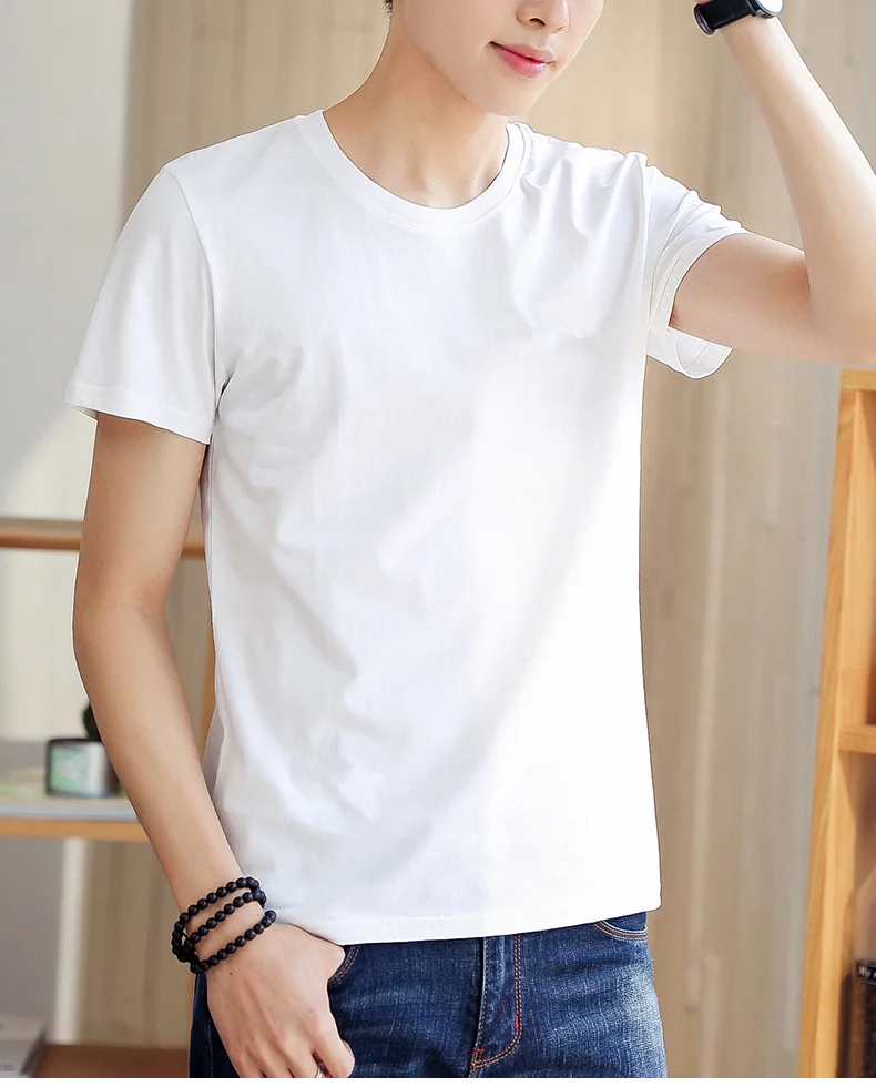 

Men's short sleeve t-shirt fashion casual clothes half sleeve 8517