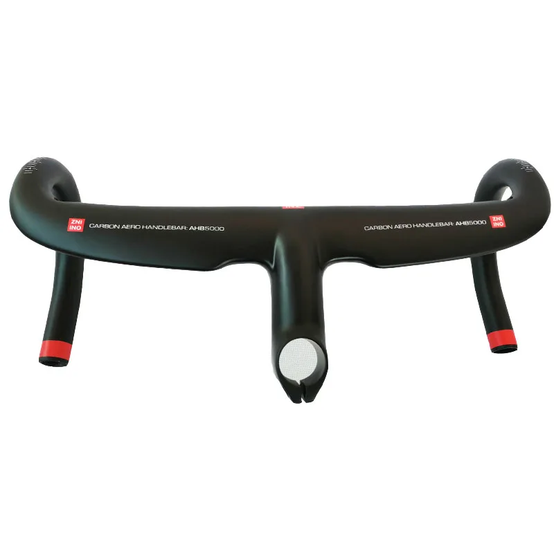 

2020 New ZNIINO black Full Carbon Fiber Integrated Road Bicycle Handlebar Bike Handle Bent bars with stem 400/420/440mm
