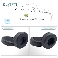 kqtft breathable style leather replacement earpads for razer adaro wireless headphones parts earmuff cover cushion cups