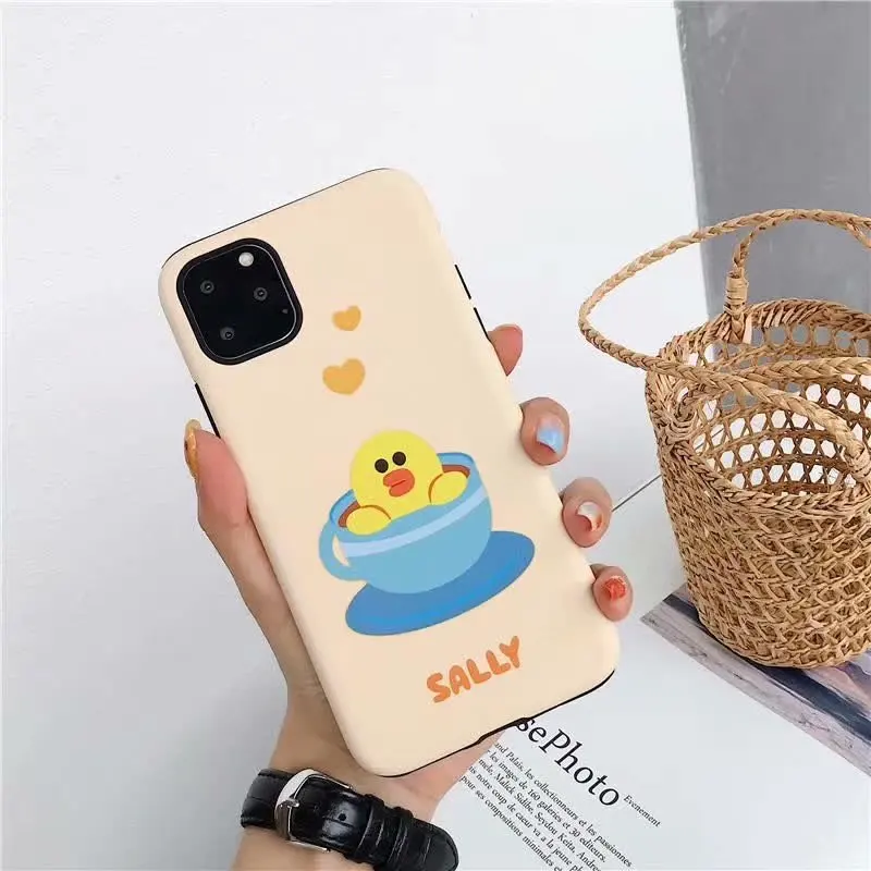 Милый чехол с мультяшным медведем, Кроликом, уткой для iphone 7, 8, 6, 6s PLUS, мягкий силиконовый чехол, задняя крышка для iphone X, XS, MAX, XR, 11 pro, max, Новинка
