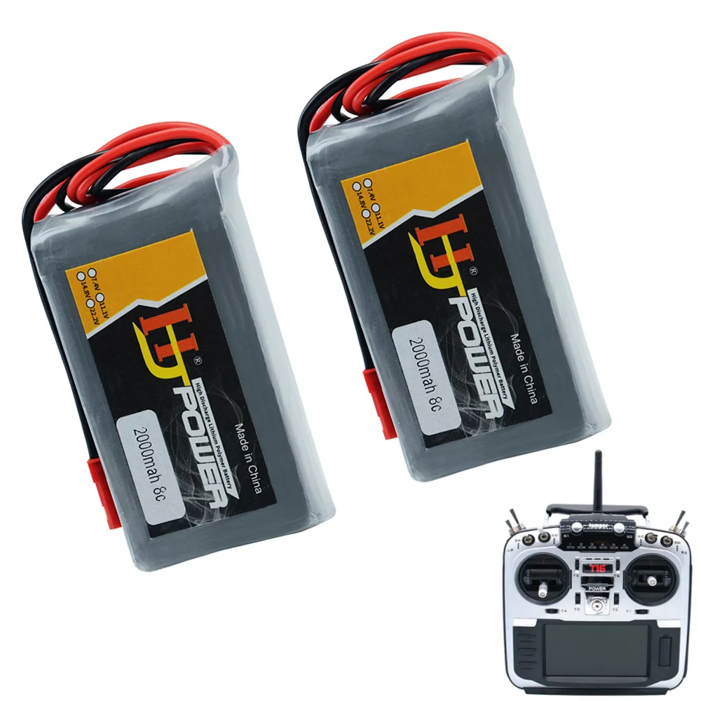Аккумулятор Lipo 2S 7 4 в 2000 мАч 3500 для радиопередатчика Jumper T16 T12 T18 | Игрушки и хобби