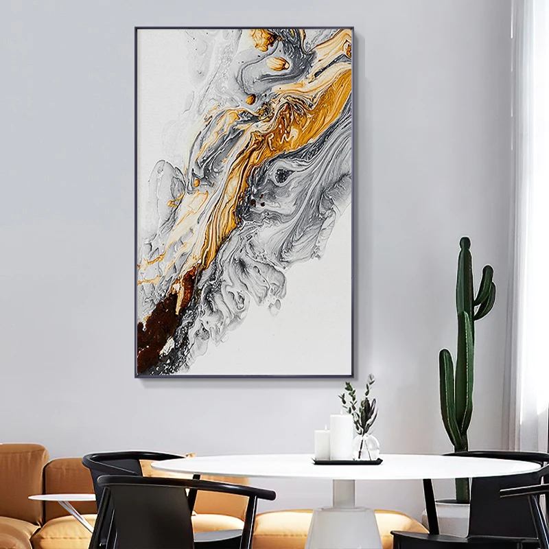 

Nordic Abstract Wall Art Minimalist Wall Poster Canvas Print Blue Texture Modern Painting for Living Room Contemporary Art Decor