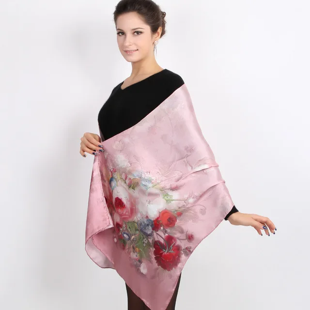 DANKEYISI 2019 шарф женский 100% шелковый полотенце роскошный длинный хиджаб с принтом