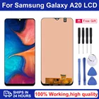 ЖК-дисплей 6,4 дюйма с рамкой OLED для Samsung Galaxy A20 A205 SM-A205F A205FN A205FDS, ЖК-дисплей с сенсорным экраном и дигитайзером в сборе